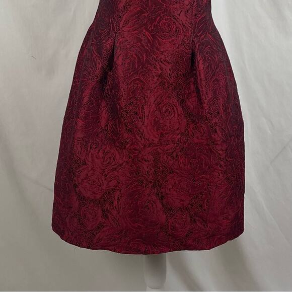 Dolce Viva Collection Textured Red Whimsical Party Event Dress NWT Size M - Picture 4 of 13